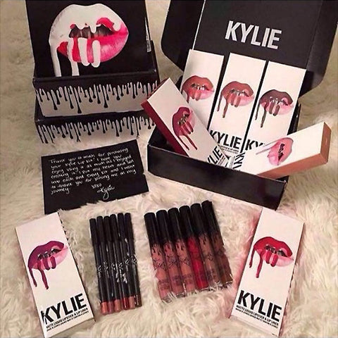 Kylie Jenner lip gloss red liquid mat kit assemblies lips with matte lips lipgloss & Kylie Jenner Kylie lip lipstick kit