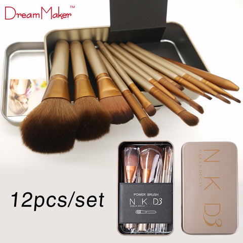 12 Piece Set NAKED3  Power Makeup Brushes