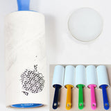 1 roll Nail Art Lint Roller 60 unids paper sticky nail stamping with support Remover (Random Color)