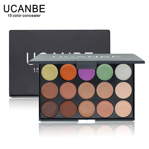 UCANBE Brand 15 Colors Professional 15 Color Concealer Camouflage Cream Facial Care Facial Makeup Cosmetics Palettes basis